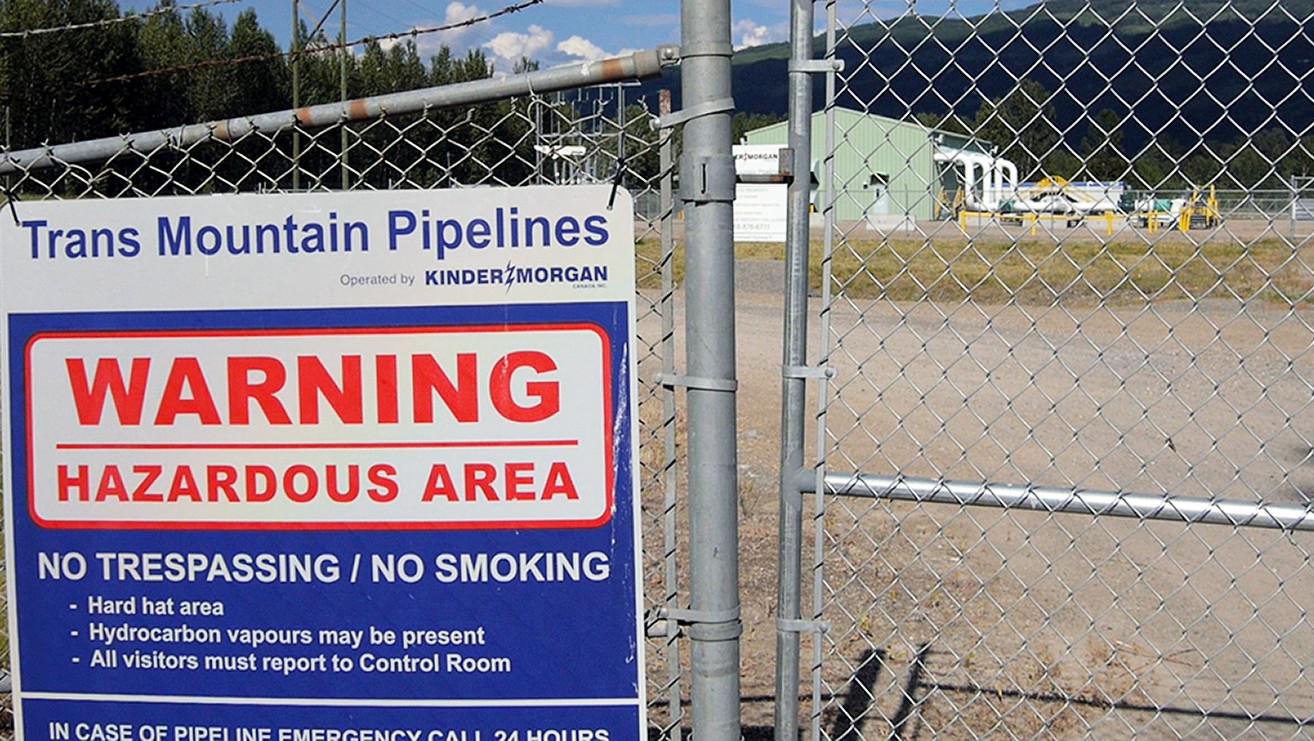 pipeline warning sign