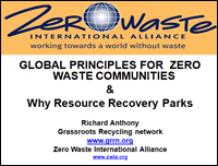 Powerpoint by Richard Anthony: Global Principles for Zero Waste Communities